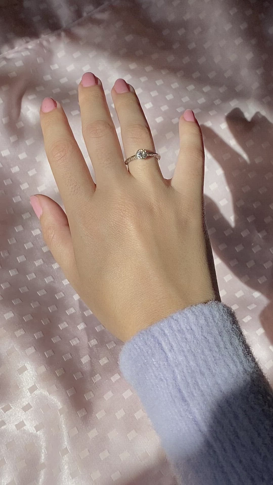 Antique Engagement Old European Cut Bezel Diamond Ring