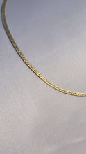 Load and play video in Gallery viewer, Vintage 14k Italian Etched Snake Chain 16&quot;
