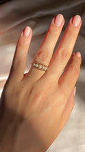 Load and play video in Gallery viewer, Vintage 9k Pearl Boat Ring 1989
