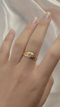 Load and play video in Gallery viewer, Antique 18k Five Diamond Eternity Gypsy Ring 1909
