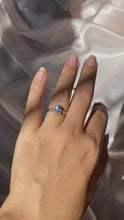 Load and play video in Gallery viewer, Vintage 9k Tanzanite Diamond Cluster Ring
