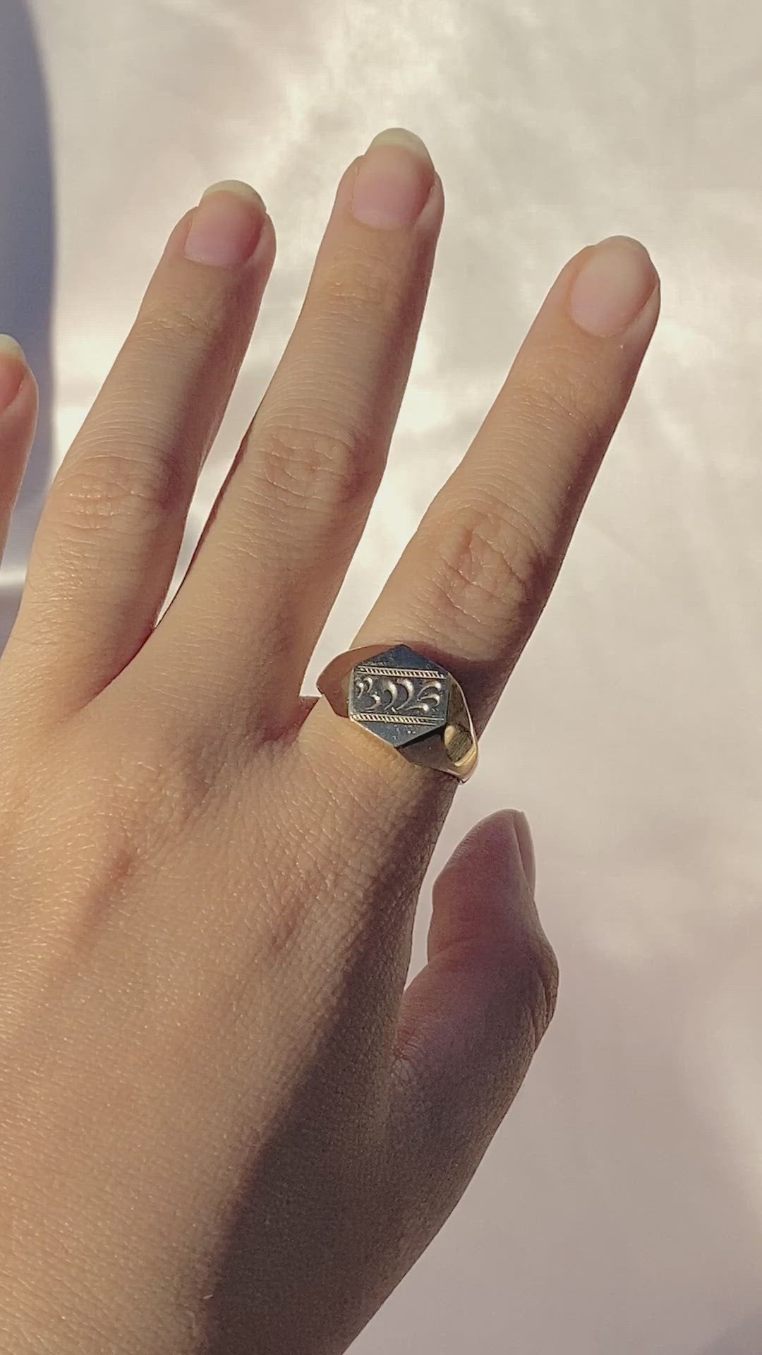 Vintage Geometric Signet Ring