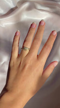 Load and play video in Gallery viewer, Vintage 14k Diamond Coil Wrap Ring
