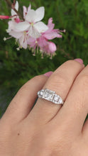 Load and play video in Gallery viewer, Antique 1.00 carat Art Deco Diamond Platinum Engagement Ring
