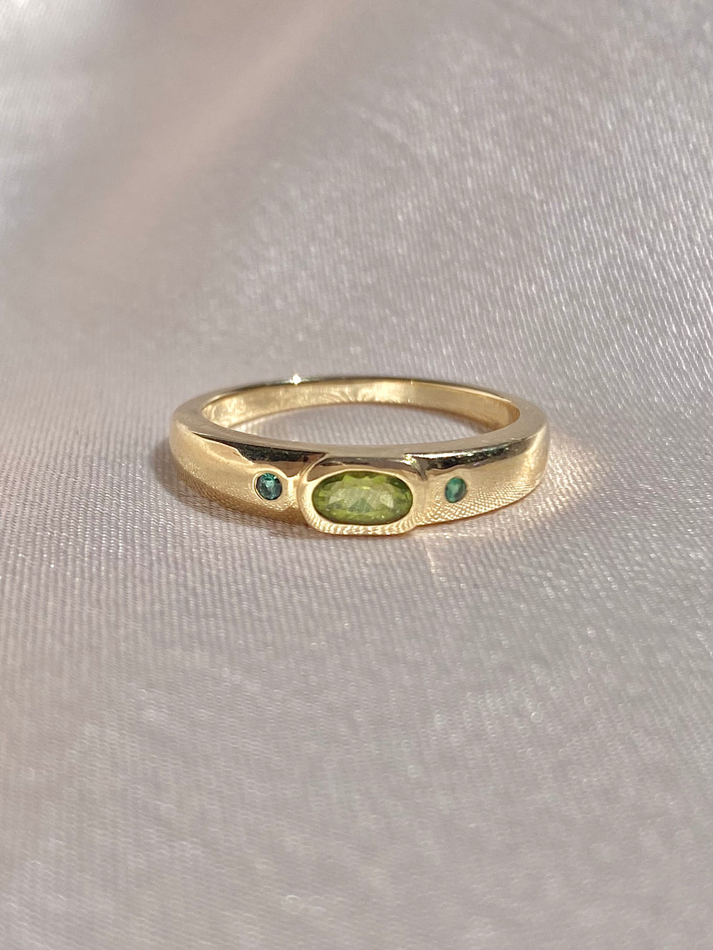 Duo Dot Bezel Ring by 23carat