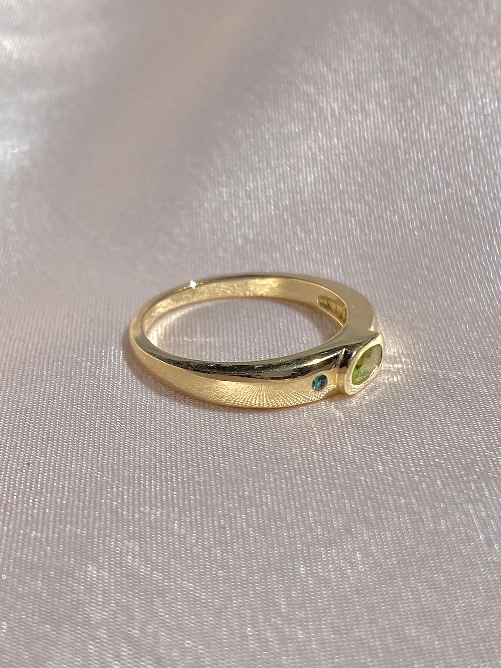 Duo Dot Bezel Ring by 23carat