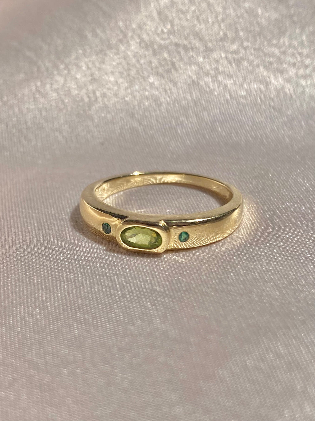 Duo Dot Bezel Ring by 23carat