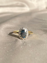 Load image into Gallery viewer, Antique 18k Sapphire Diamond Ring 1907
