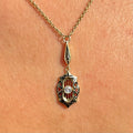 Antique Diamond Art Nouveau Necklace