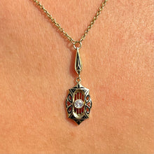 Load image into Gallery viewer, Antique Diamond Art Nouveau Necklace
