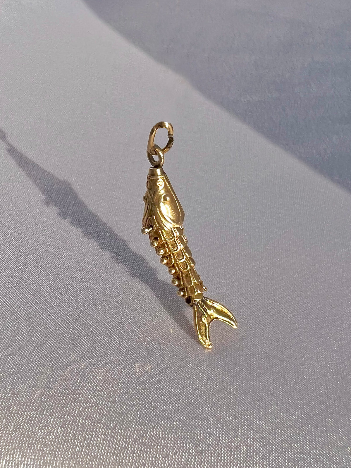 Vintage 14k Articulated Fish Pendant