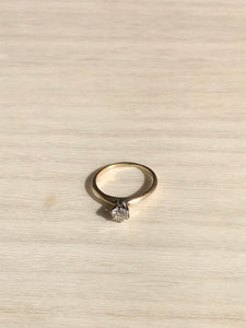 Vintage 14k Solitaire Diamond Engagement Ring