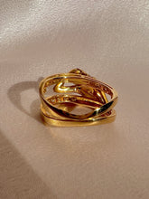 Load image into Gallery viewer, Vintage 18k Carrera y Carrera Diamond Goddess Bar Ring
