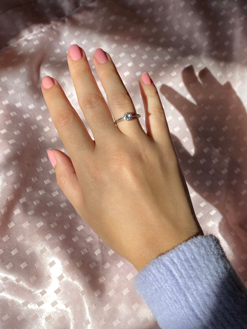 Antique Engagement Old European Cut Bezel Diamond Ring