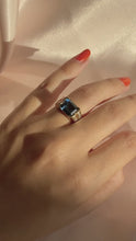 Load and play video in Gallery viewer, Vintage 14k Topaz Diamond Ring
