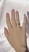 Load and play video in Gallery viewer, Antique 9k Gold Mizpah 1899 Ring Band
