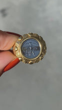 Load and play video in Gallery viewer, 18k Italian Angel Cherub Intaglio Ring
