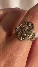 Load and play video in Gallery viewer, Antique 14k Italian Lucky Phallic Signet Ring
