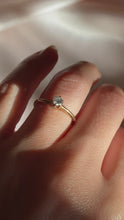 Load and play video in Gallery viewer, Victorian 14k Gold Old European Cut Solitaire Diamond Belcher Ring
