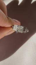 Load and play video in Gallery viewer, Antique 1.00 carat Art Deco Diamond Platinum Engagement Ring
