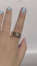 Load and play video in Gallery viewer, Vintage 9k Diamond Snake Ring 1979
