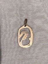 Load image into Gallery viewer, Vintage 14k  Gold Cut Madonna Charm Pendant
