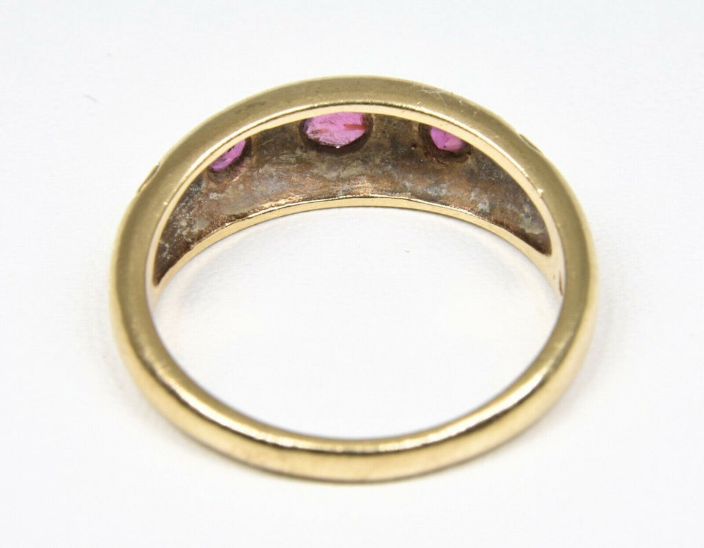 Vintage 9k Ruby Starburst Ring 1978