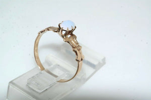 10k Rose Gold Moonstone Ring