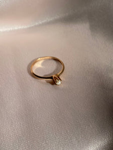 Vintage Pearl Art Deco 10k Gold Claw Ring