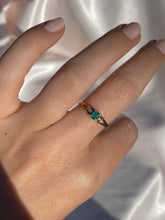 Load image into Gallery viewer, Vintage 14k Gold Emerald and Diamond Ring

