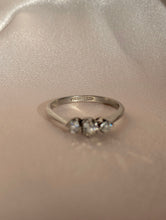Load image into Gallery viewer, Antique Victorian Diamond Platinum Trilogy Ring
