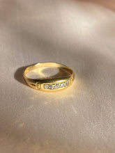 Load image into Gallery viewer, Antique Gypsy Diamond 15k Gold Edwardian Ring
