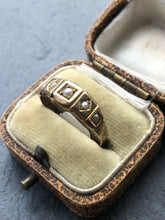 Load image into Gallery viewer, Antique Victorian Pearl 9k Gold 1880 Ring Band
