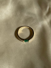 Load image into Gallery viewer, Vintage 9k Gold Emerald and Diamond Ring

