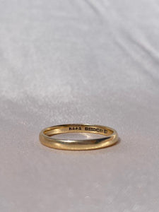 Antique 9k Yellow Gold Band