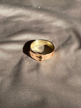 Load image into Gallery viewer, Vintage Belt Buckle 9k Rose Gold Ring
