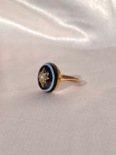 Load image into Gallery viewer, Antique 9k Pearl Agate Gypsy Ring
