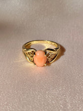 Load image into Gallery viewer, Vintage 9k Coral Filigree Ring
