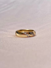 Load image into Gallery viewer, Vintage 9k Diamond Domed Ring Band
