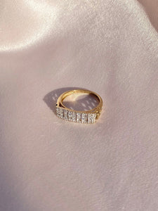 Vintage 9k Sister Lattice Ring