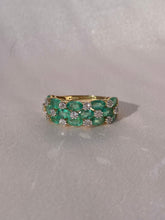 Load image into Gallery viewer, Vintage 9k Emerald Sapphire Ring
