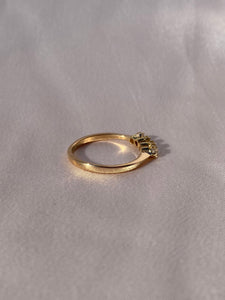 Antique 18k Four Diamond Ring