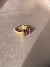 Load image into Gallery viewer, Vintage 9k Lilac Amethyst Diamond Ring
