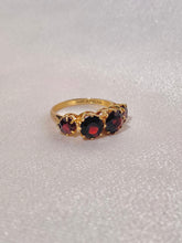 Load image into Gallery viewer, Vintage 9k Garnet Eternity Ring
