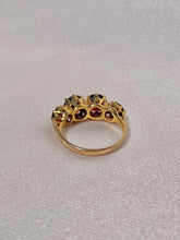 Load image into Gallery viewer, Vintage 9k Garnet Eternity Ring

