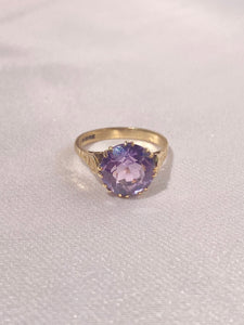 Vintage 9k Amethyst Rosa de Francia Ring