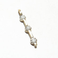 Load image into Gallery viewer, Vintage 10k Diamond Journey Pendant 0.24 cts
