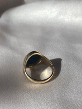Load image into Gallery viewer, Vintage 9k Bloodstone Signet Ring 1990
