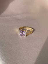 Load image into Gallery viewer, Vintage 9k Lilac Amethyst Diamond Ring
