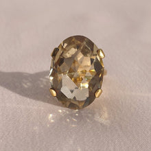 Load image into Gallery viewer, Vintage 9k Oval Smokey Quartz Ring
